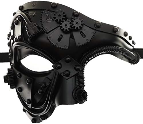 Ubauta Steampunk Metal Kiborg Venecijanska Maska, Maskenbal Za Kostimiranu Zabavu Za Noć Vještica / Fantom Iz Opere / Mardi Gras Ball