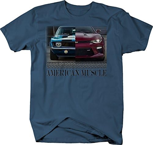 Američki mišićni mišićni automobil Camaro SS moderna i klasična garažna majica za muškarce