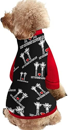 Funnystar Moj rođak voli me ispis dukserice sa pulovernom košulje za pse za pse mačka sa dizajnom