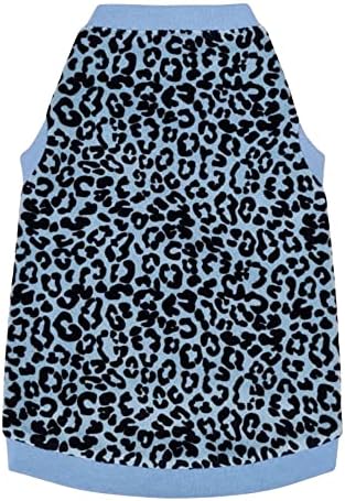 Kotomoda mačja majica bez dlake pamučne majice Plavi Leopard organski velur za Sphynx Cat