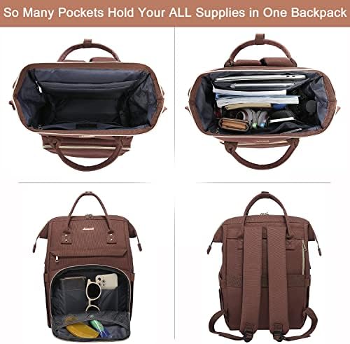 Lovevook backpack za žene za žene Radni torba za laptop stilizirani ruksak za nastavnike Business računarske torbe za laptop torba,