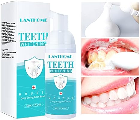 Pjena za ispiranje usta, 50ml mousse pjena duboko čišćenje guma, intenzivna zubna pasta za uklanjanje mrlja, primamljivi putni, jednostavan za korištenje, poboljšati zdravlje zuba