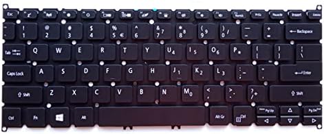 Laptop zamjena američki raspored sa pozadinskim osvjetljenjem tastature za Acer obrtanje SP513 51 52 53 SP513-52N SF114-32 NKI1313048